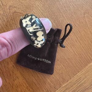 Louis Vuitton Resin and Crystal Cocktail Ring